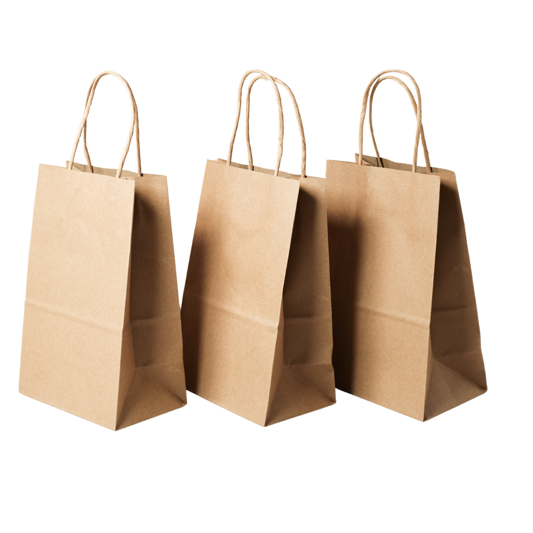 Kraft twisted-handle paper bag
