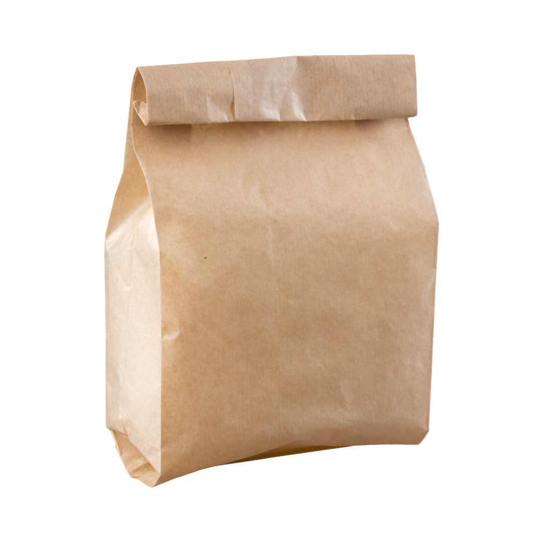V-bottom kraft paper bag